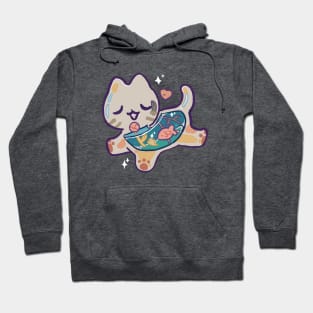 Fishbowl cat Hoodie